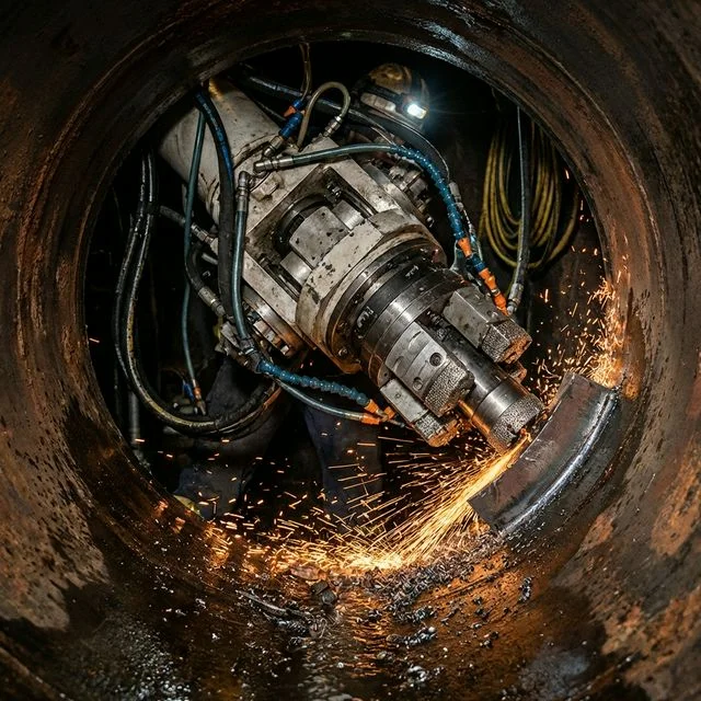 Robots fresadores para reapertura de acometidas